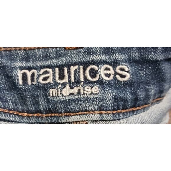 Maurices Jeans Size 4 Short Women Mid Rise Medium Wash Straight Stretch Denim - Picture 9 of 9
